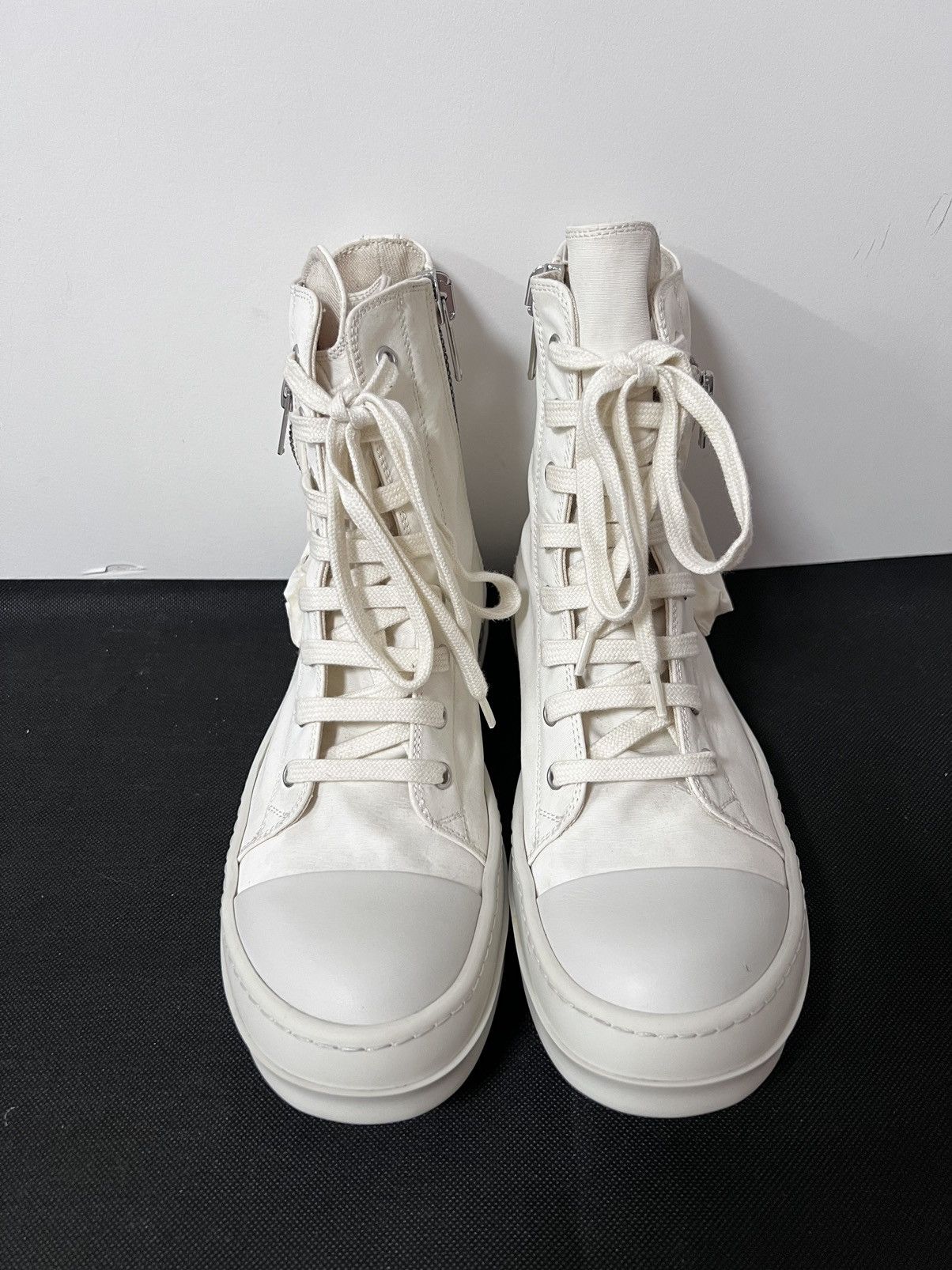 Rick Owens Drkshdw Rick owens drkshdw cargo ramones high top sneakers Size US 8.5 / IT 38.5 - 3 Thumbnail