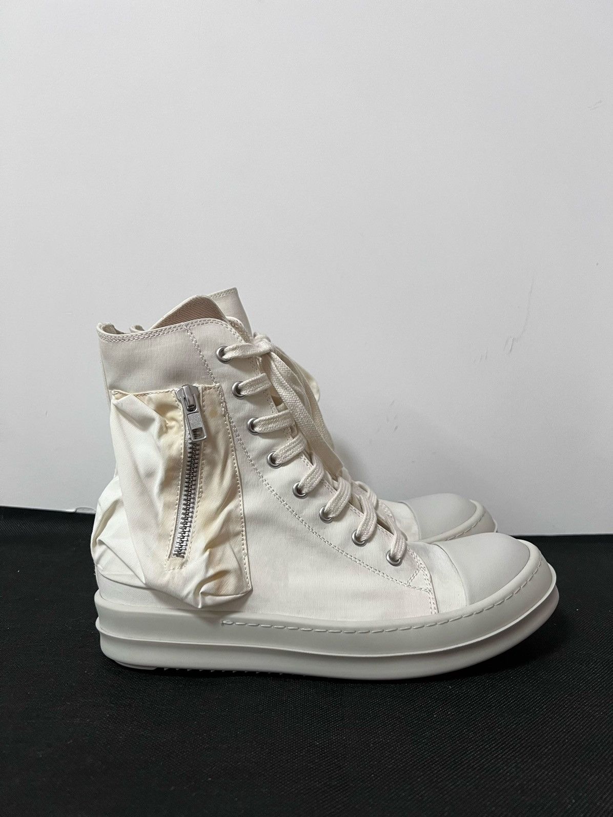 Rick Owens Drkshdw Rick owens drkshdw cargo ramones high top sneakers Size US 8.5 / IT 38.5 - 4 Thumbnail