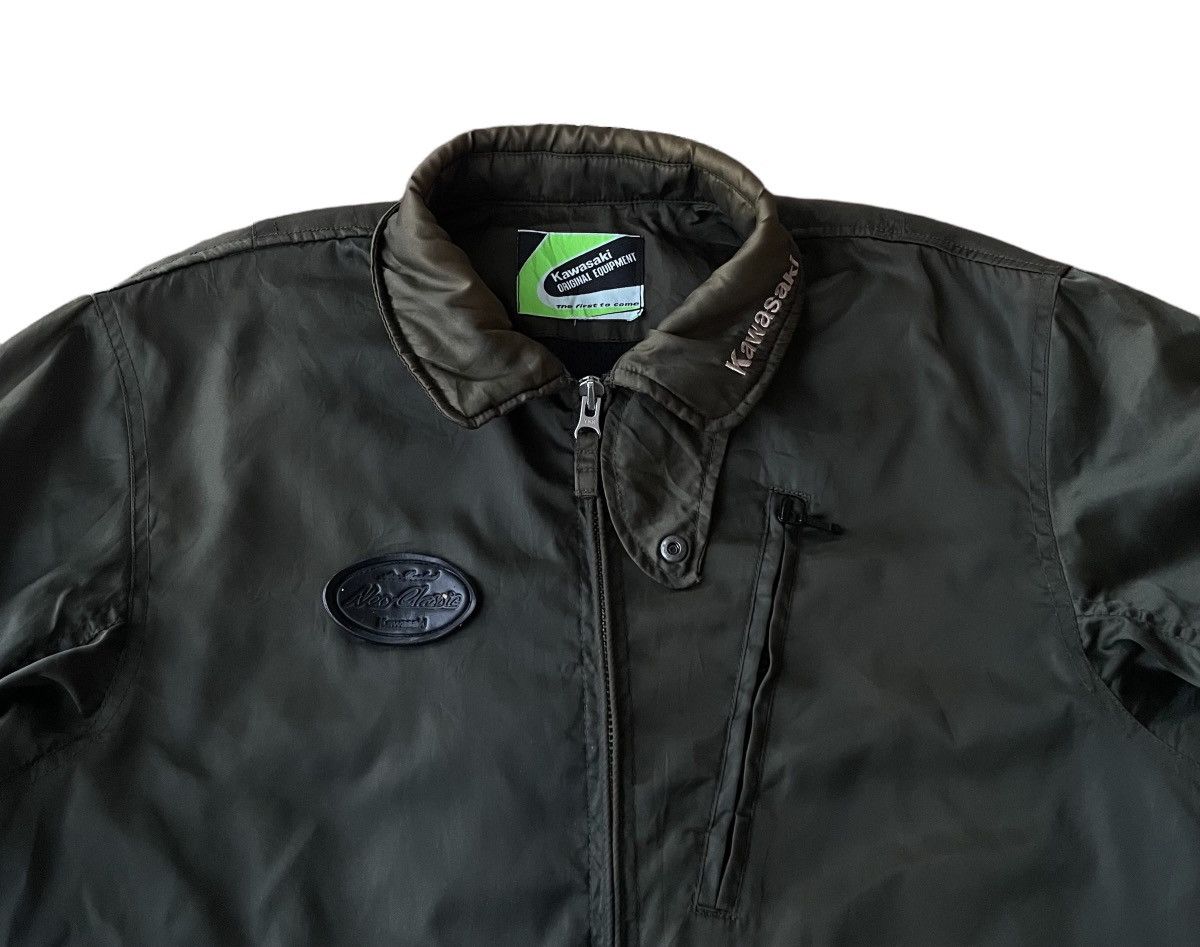 Sports Specialties Kawasaki Sunfaded Flight Bomber Racing Jacket Size US L / EU 52-54 / 3 - 7 Thumbnail