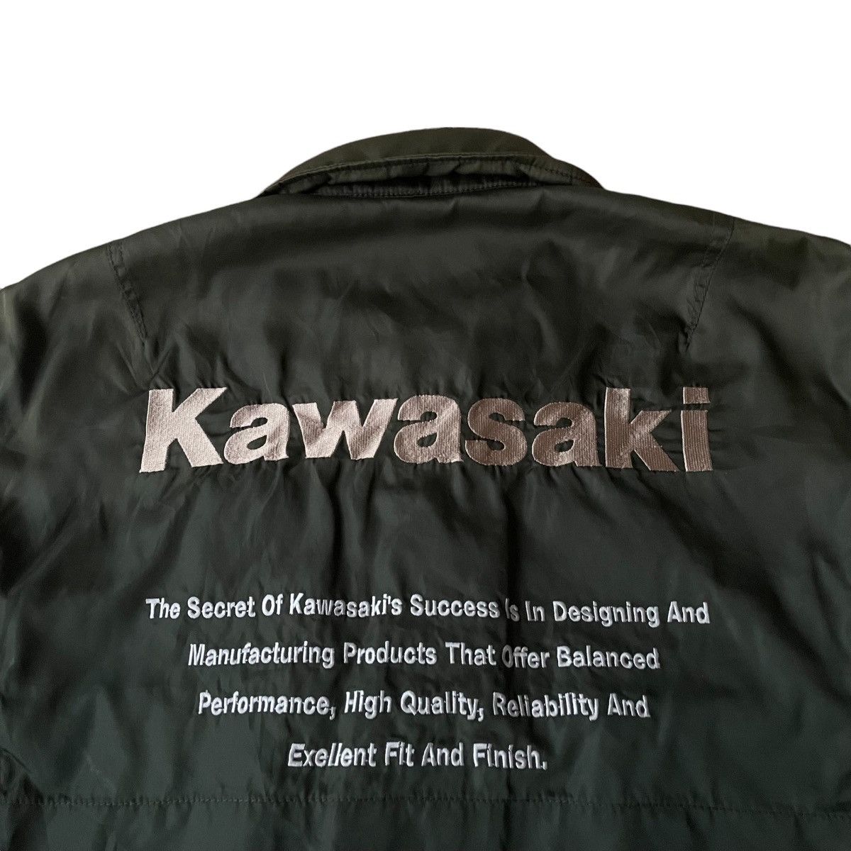 Sports Specialties Kawasaki Sunfaded Flight Bomber Racing Jacket Size US L / EU 52-54 / 3 - 17 Thumbnail
