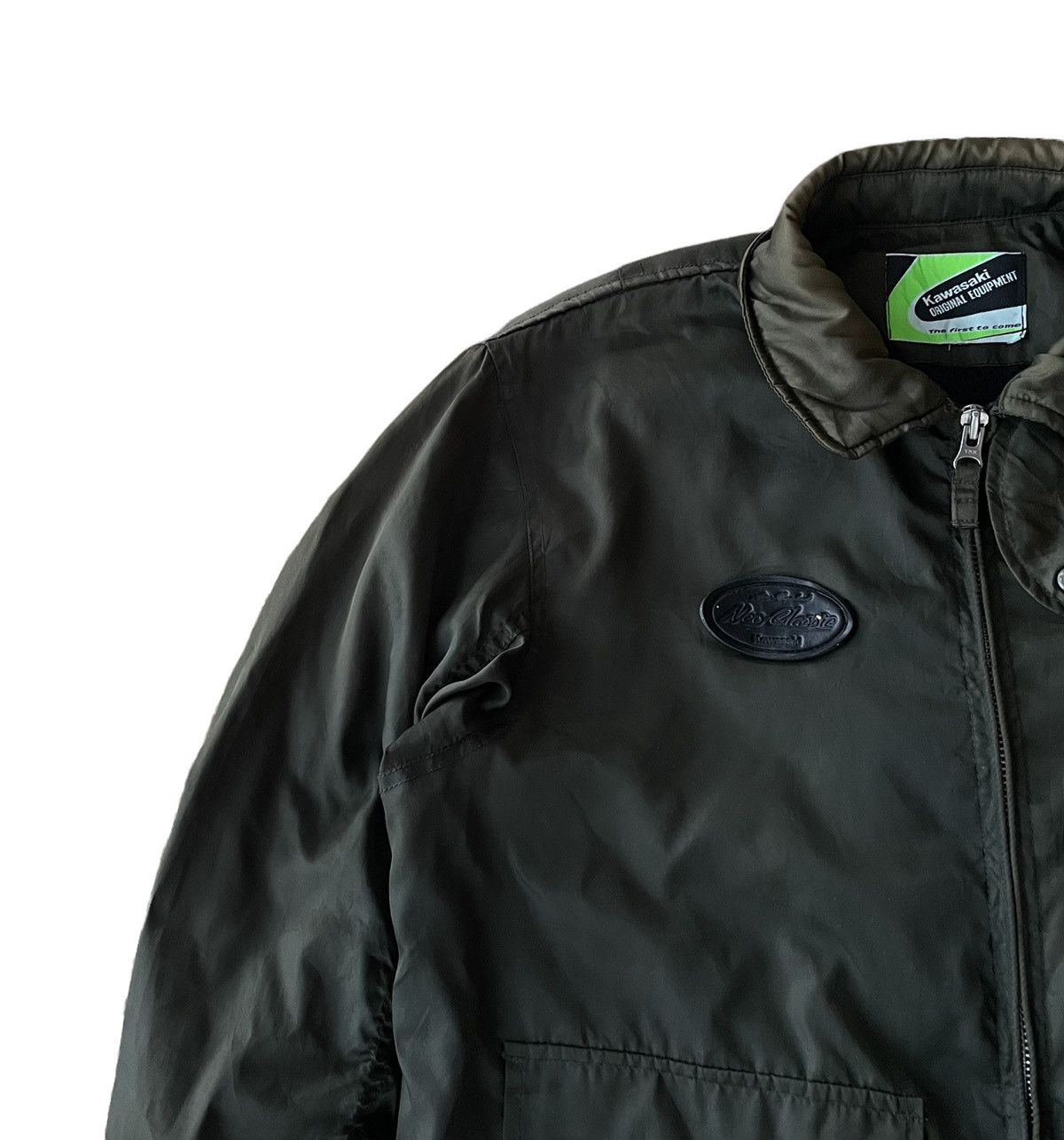 Sports Specialties Kawasaki Sunfaded Flight Bomber Racing Jacket Size US L / EU 52-54 / 3 - 6 Thumbnail