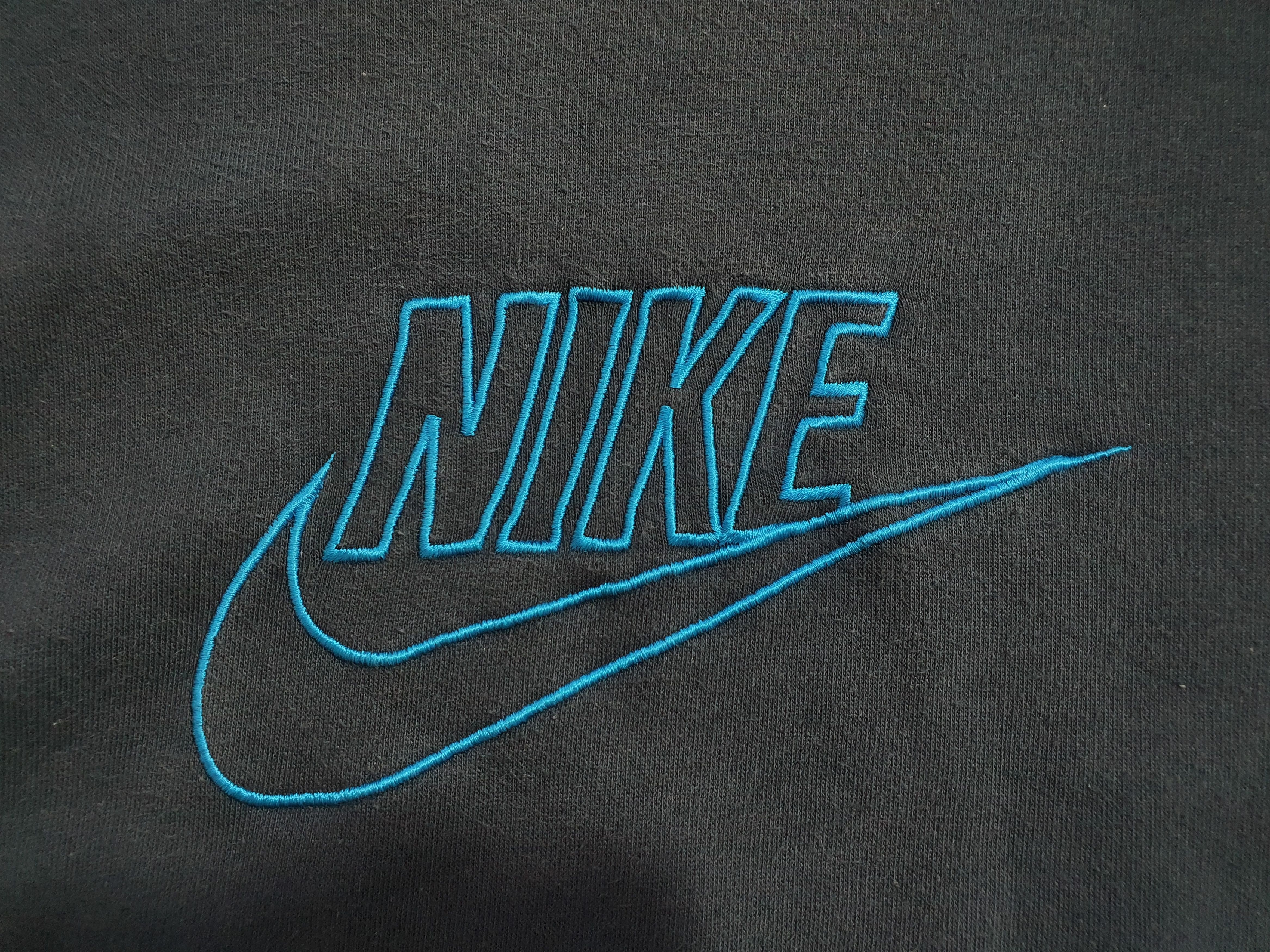 Nike × Vintage Rare 90s NIKE Embroidered Logo Sweatshirt faded Size US L / EU 52-54 / 3 - 3 Thumbnail