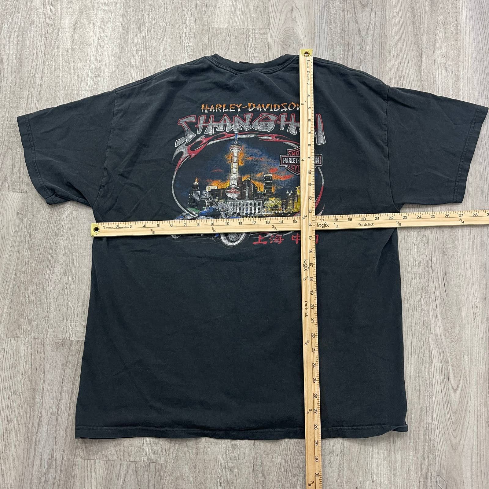Harley Davidson VINTAGE Y2K Harley Davidson Shanghai Biker Motorcycle Shirt Size US XL / EU 56 / 4 - 6 Thumbnail