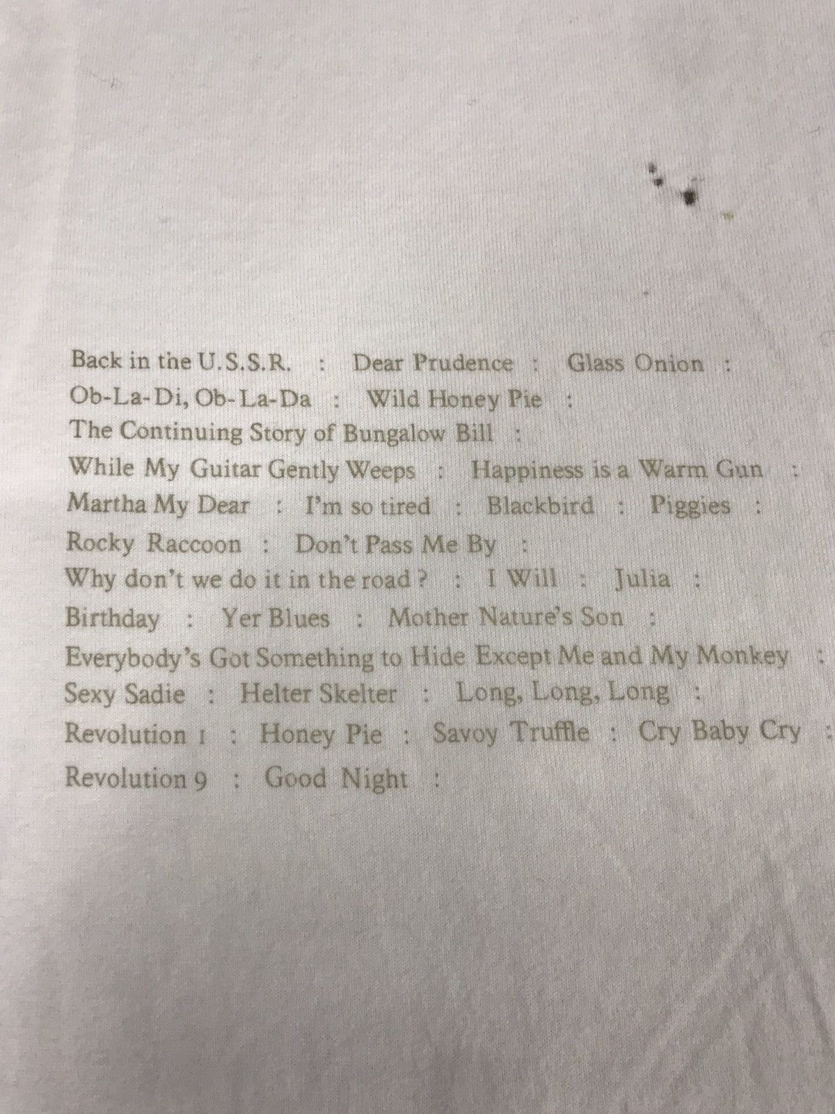 Band Tees The Beatles Capitol Records Songs List Band Unisex Size US S / EU 44-46 / 1 - 1 Thumbnail