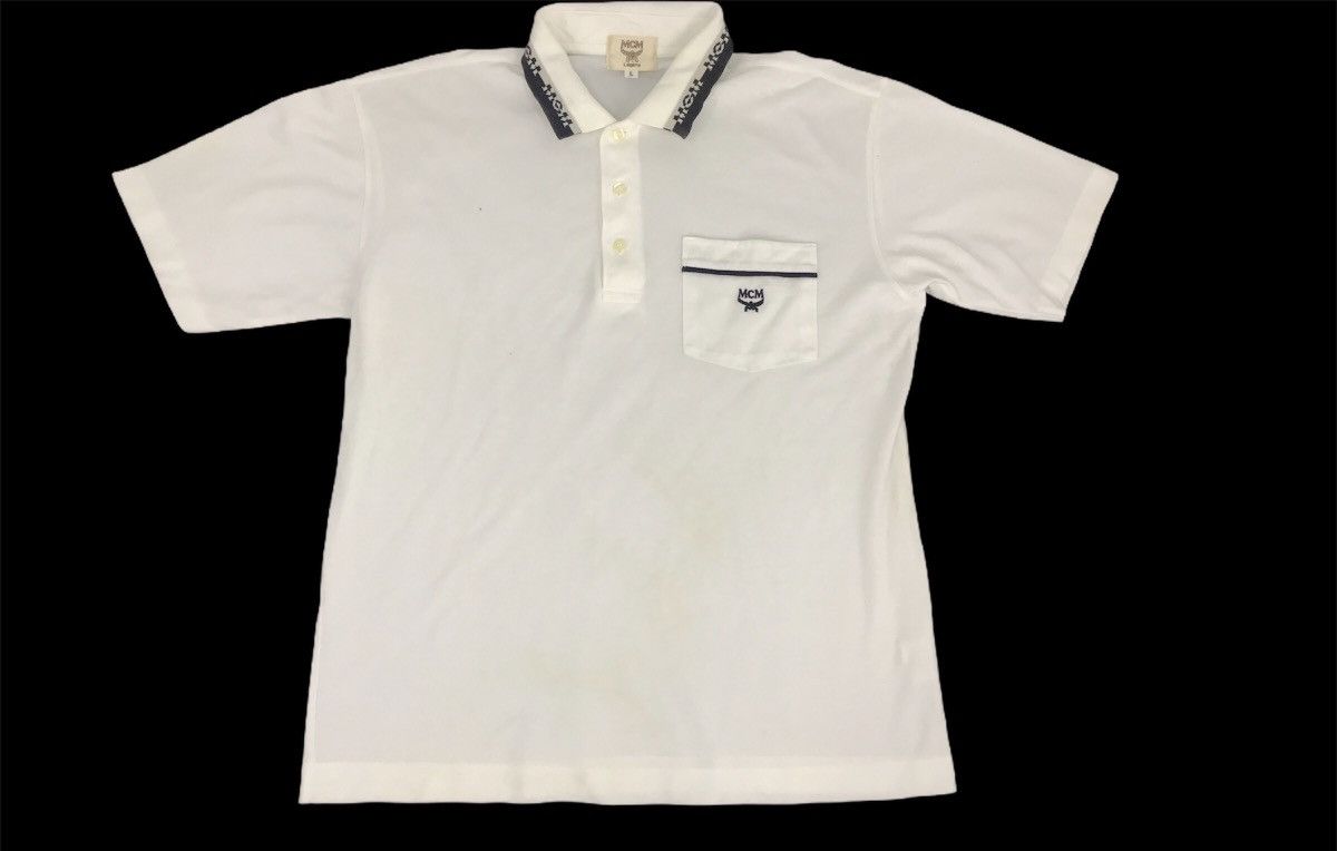 MCM Vintage MCM Legere Polo Tee Plain Classic Fashion Size US L / EU 52-54 / 3 - 1 Thumbnail