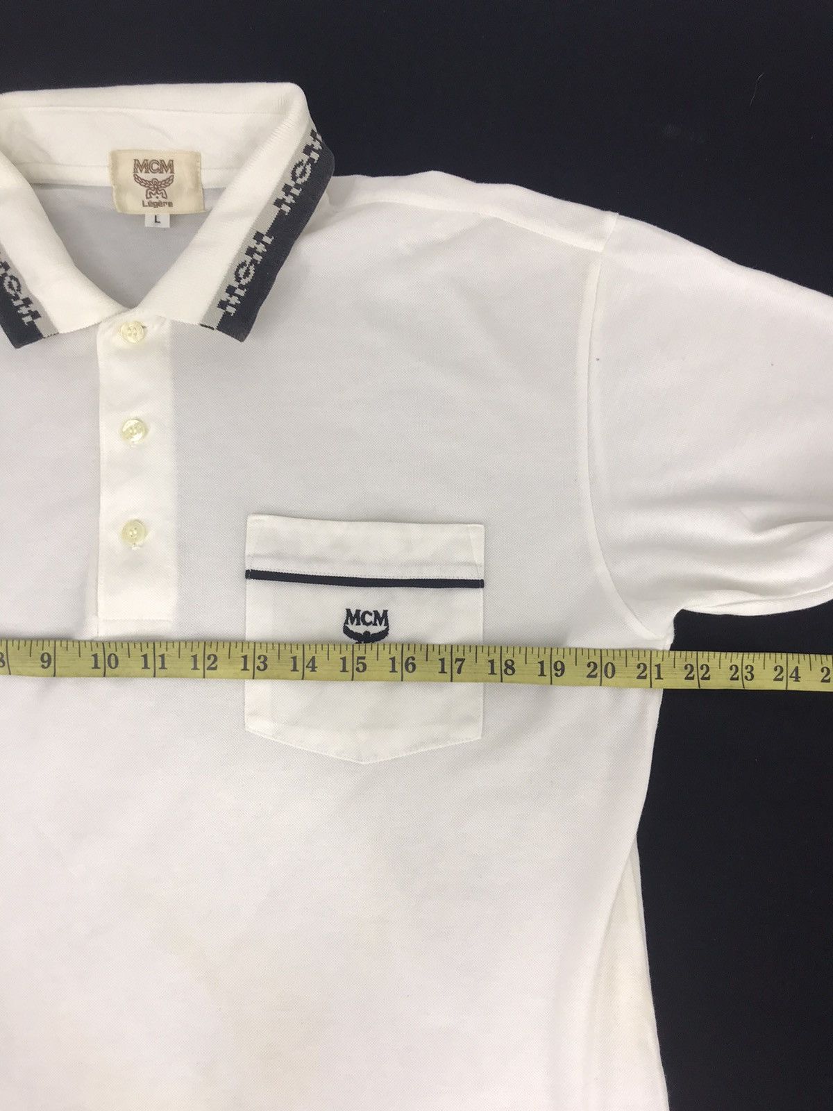 MCM Vintage MCM Legere Polo Tee Plain Classic Fashion Size US L / EU 52-54 / 3 - 6 Thumbnail