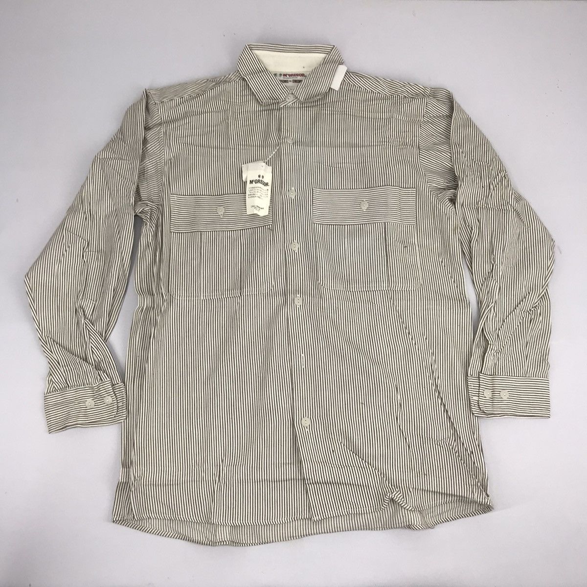 McGregor Vintage McGregor Button Down Shirt Sportswear Striped Size US M / EU 48-50 / 2 - 1 Thumbnail