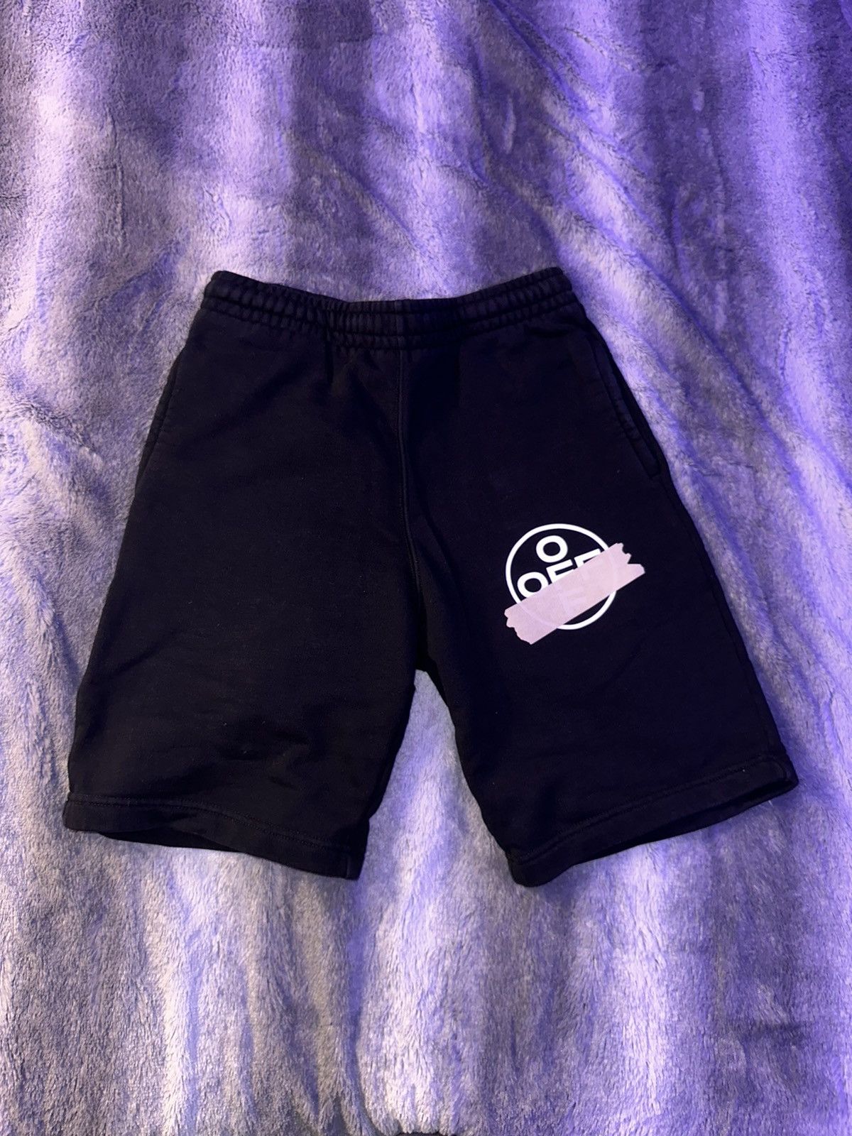 Image of Off White Off-White Tape Arrows Sweatshorts in Black, Men's (Size 30)