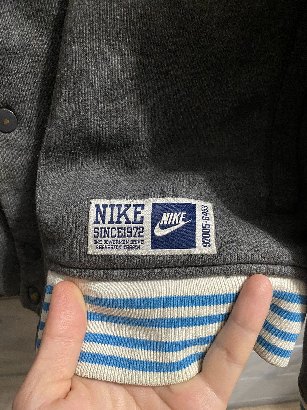 Nike Rare Vintage Bomber Nike. Y2K Drill swoosh style. Size US M / EU 48-50 / 2 - 4 Thumbnail
