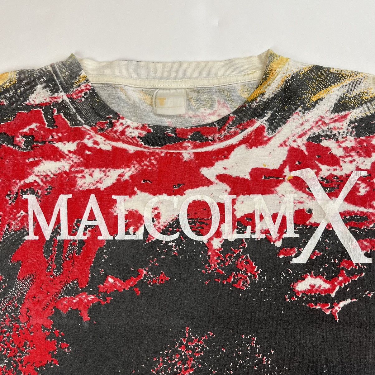 Vintage Vintage Malcolm X All Over Print T-Shirt Size XL Size US XL / EU 56 / 4 - 4 Thumbnail