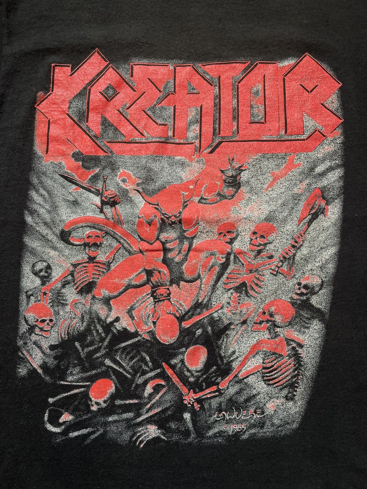 Band Tees × Vintage Vintage 1985 KREATOR Size US L / EU 52-54 / 3 - 3 Thumbnail