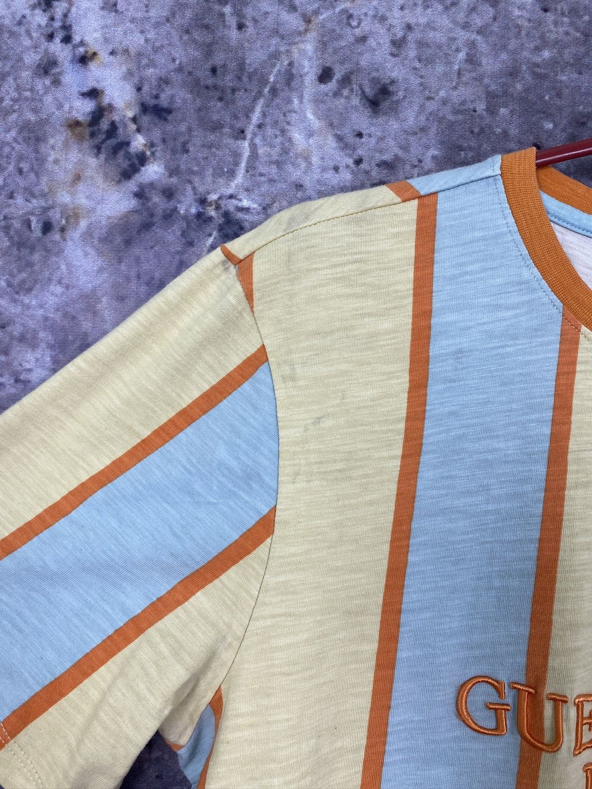Guess Guess Jeans ASAP Rocky London Striped T Shirt Size M Size US M / EU 48-50 / 2 - 6 Thumbnail