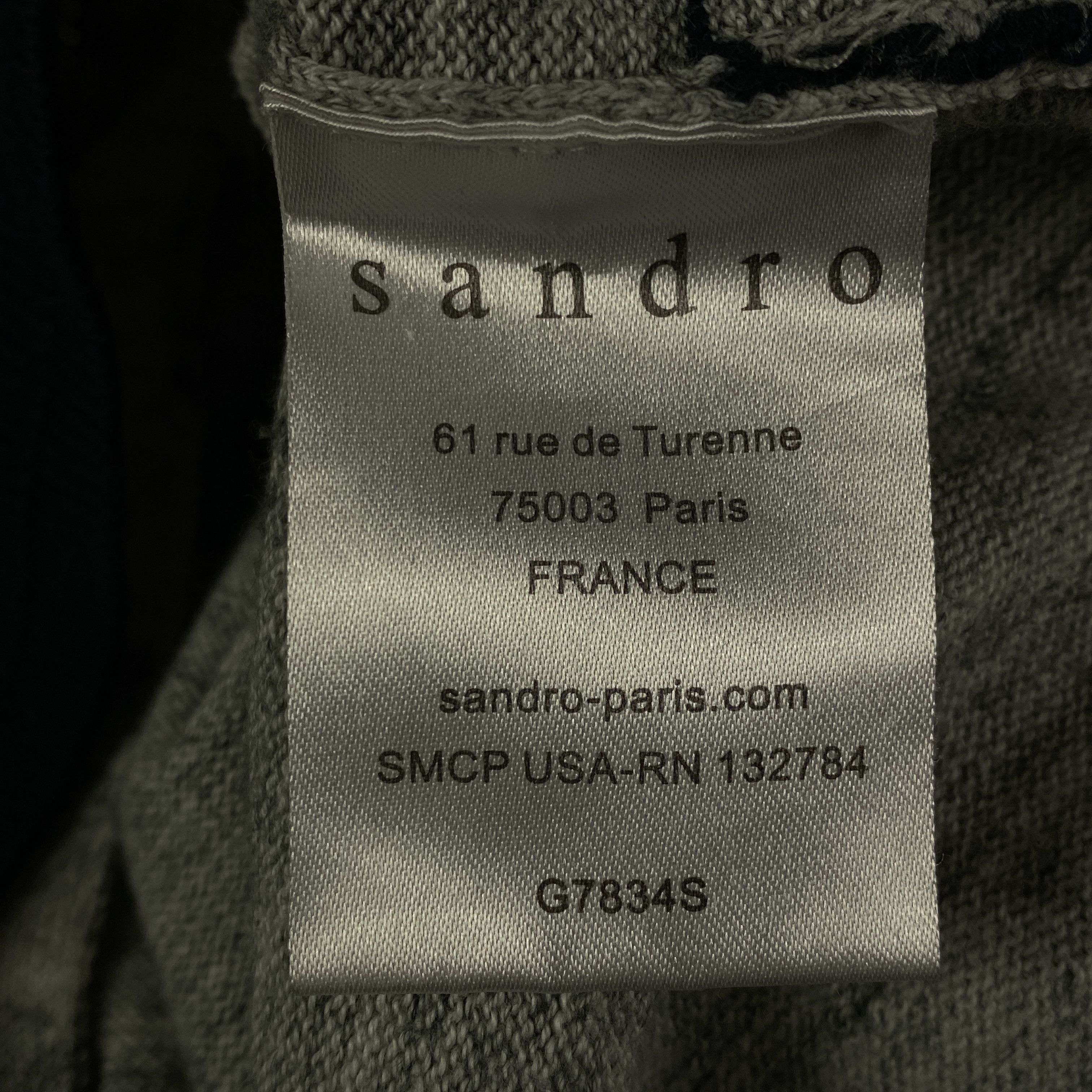 Sandro Mens Hoodies Full Zip Sandro Size S Size US S / EU 44-46 / 1 - 5 Thumbnail