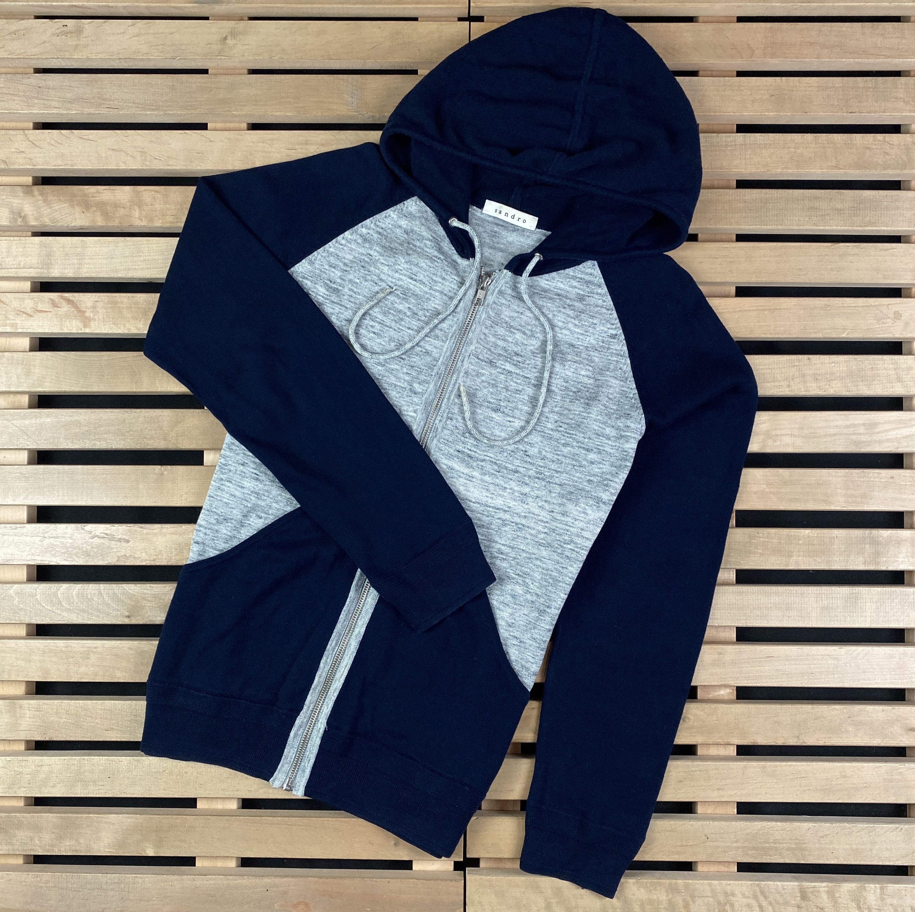 Sandro Mens Hoodies Full Zip Sandro Size S Size US S / EU 44-46 / 1 - 1 Thumbnail