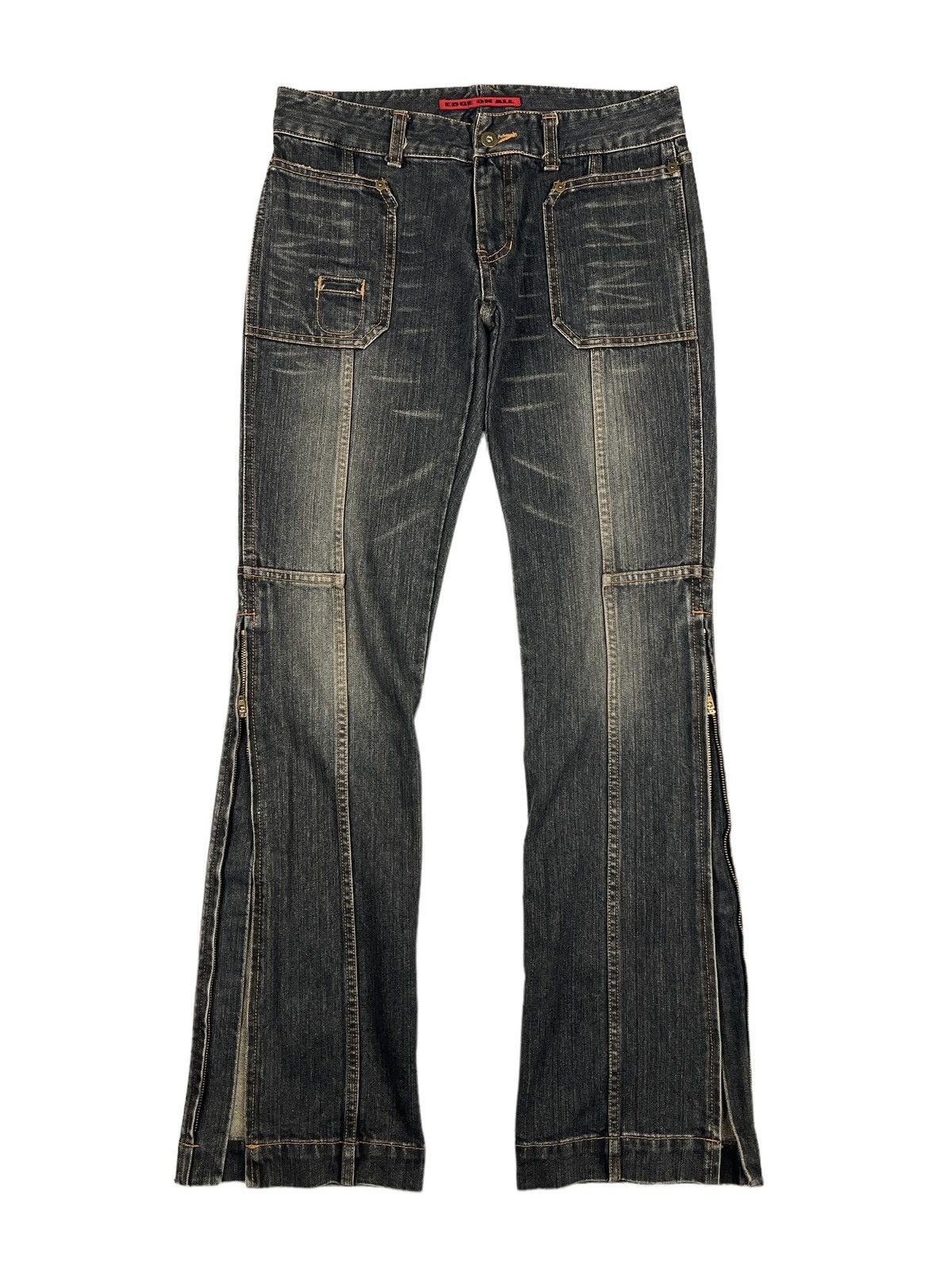 Japanese Brand Edge On All 🇯🇵 Rebuilt Flare Denim Size 30" / US 8 / IT 44 - 13 Thumbnail