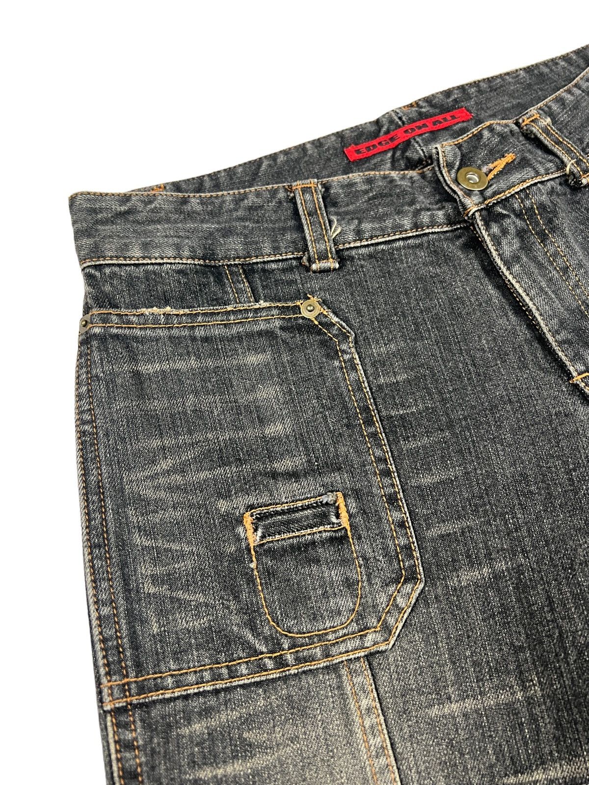 Japanese Brand Edge On All 🇯🇵 Rebuilt Flare Denim Size 30" / US 8 / IT 44 - 11 Thumbnail