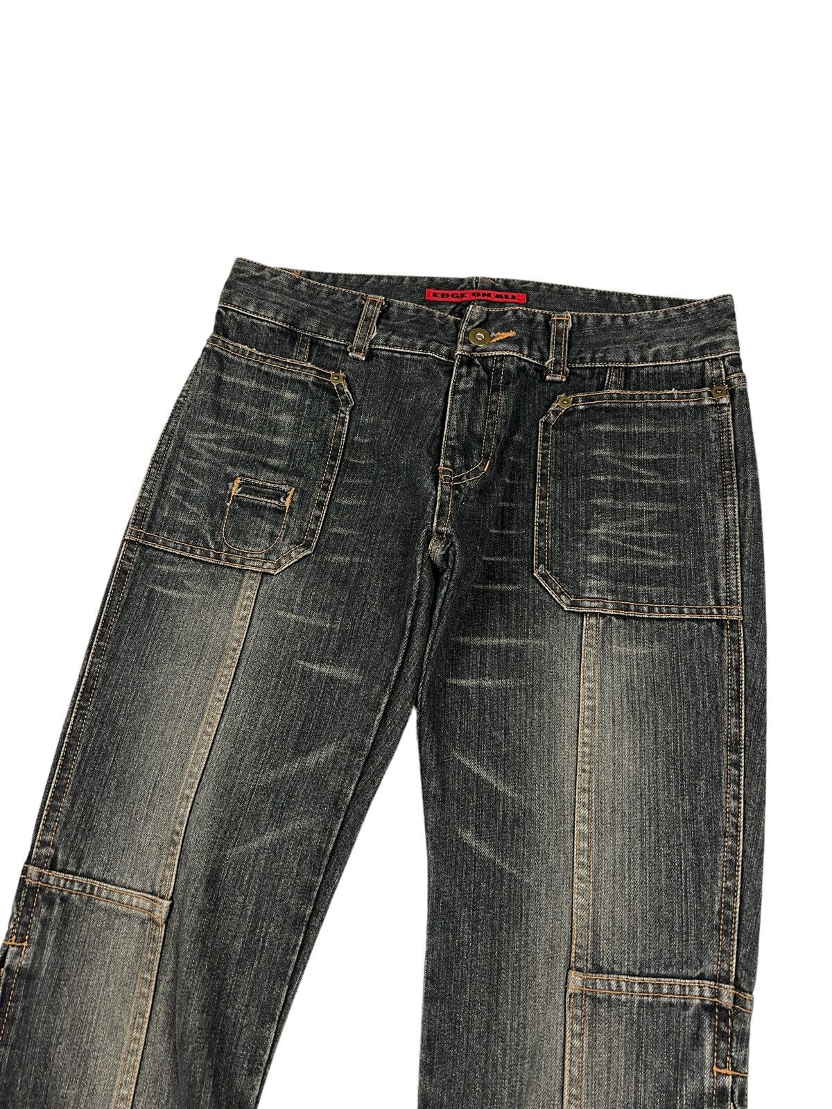 Japanese Brand Edge On All 🇯🇵 Rebuilt Flare Denim Size 30" / US 8 / IT 44 - 4 Thumbnail