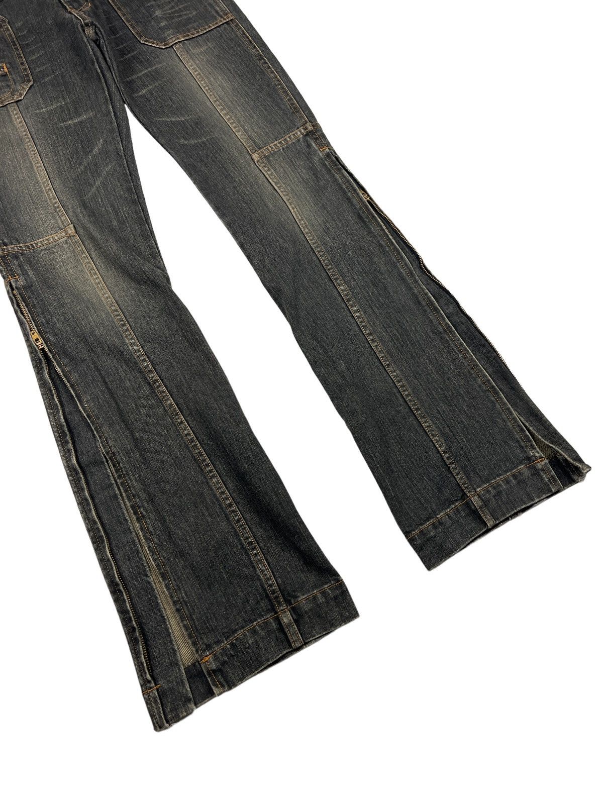 Japanese Brand Edge On All 🇯🇵 Rebuilt Flare Denim Size 30" / US 8 / IT 44 - 5 Thumbnail
