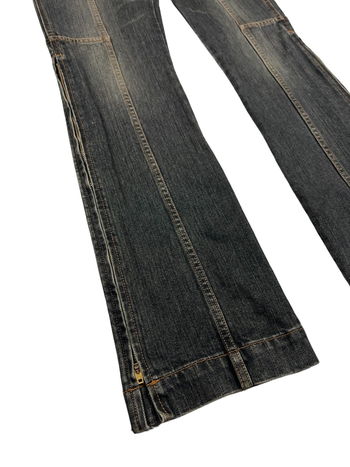 Japanese Brand Edge On All 🇯🇵 Rebuilt Flare Denim Size 30" / US 8 / IT 44 - 7 Thumbnail