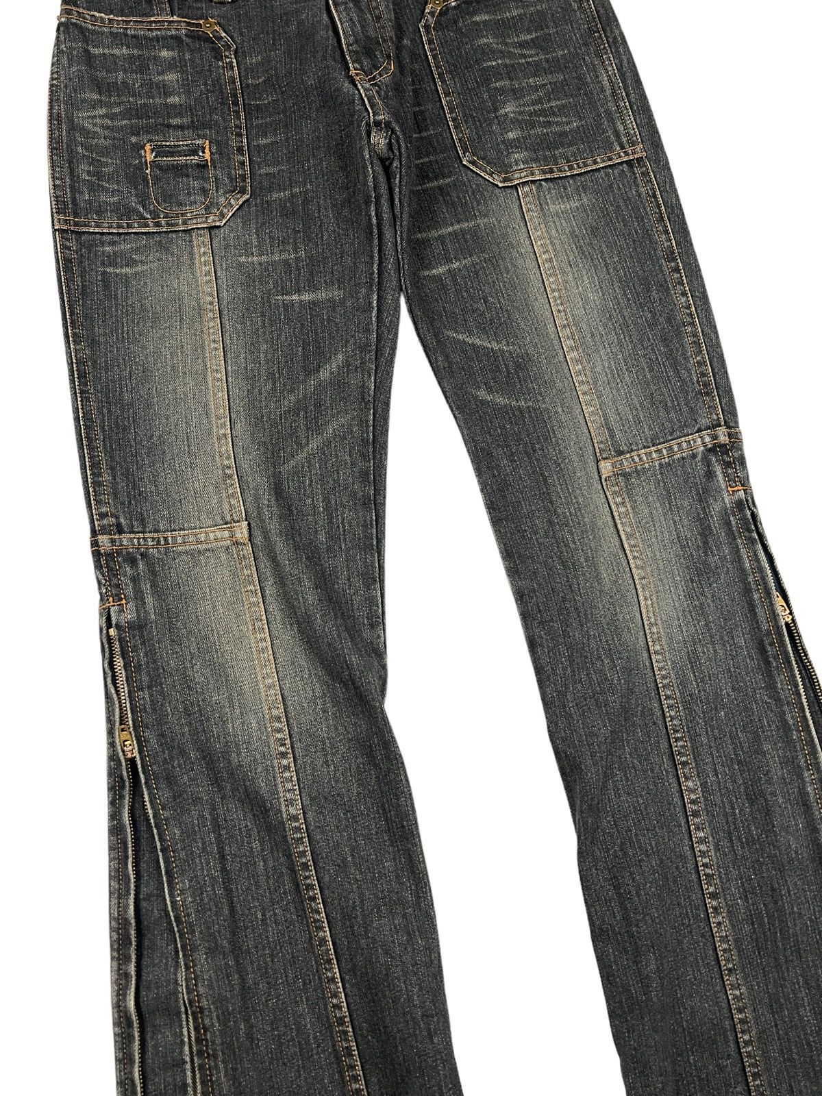 Japanese Brand Edge On All 🇯🇵 Rebuilt Flare Denim Size 30" / US 8 / IT 44 - 6 Thumbnail