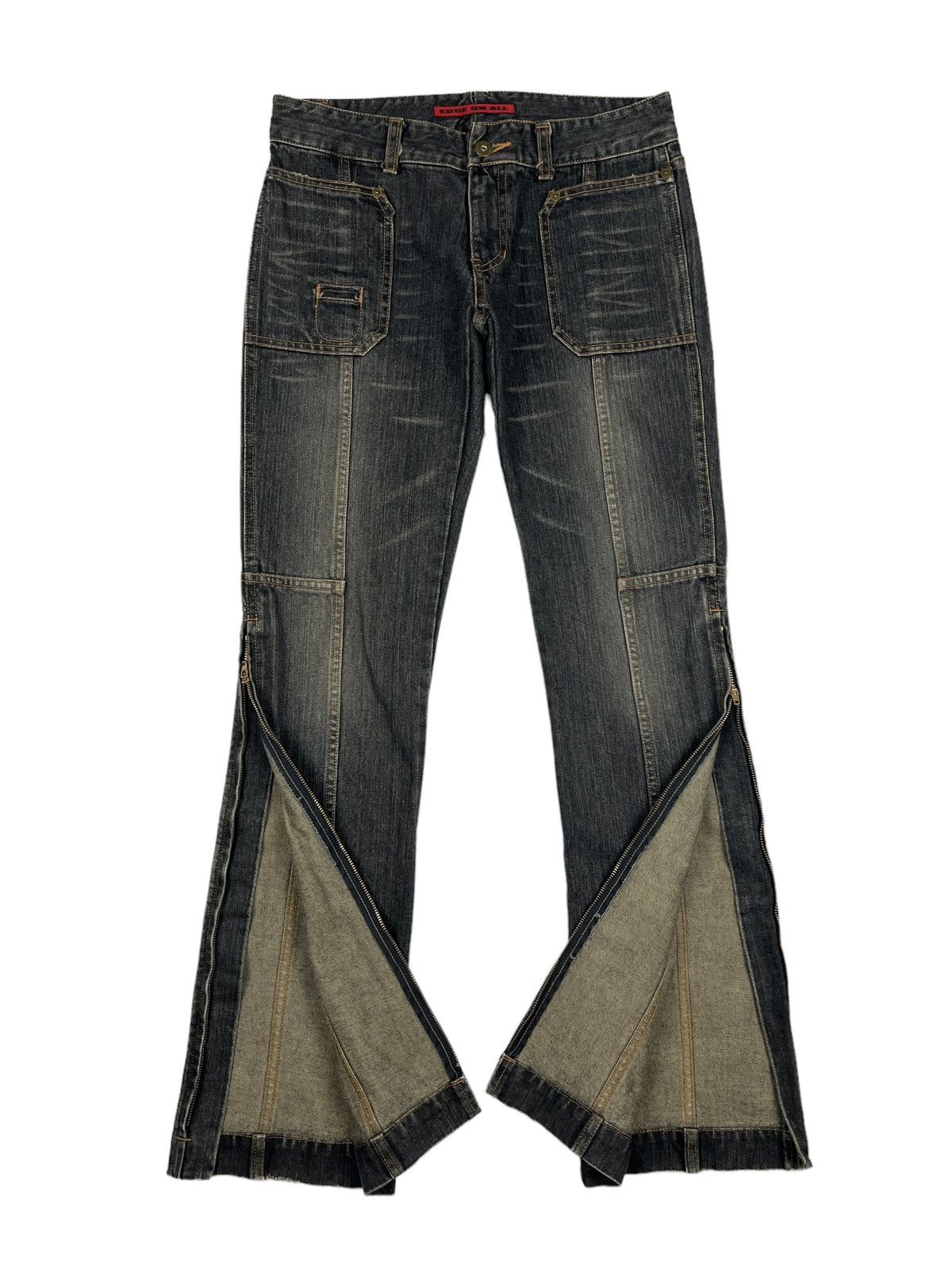 Japanese Brand Edge On All 🇯🇵 Rebuilt Flare Denim Size 30" / US 8 / IT 44 - 1 Thumbnail