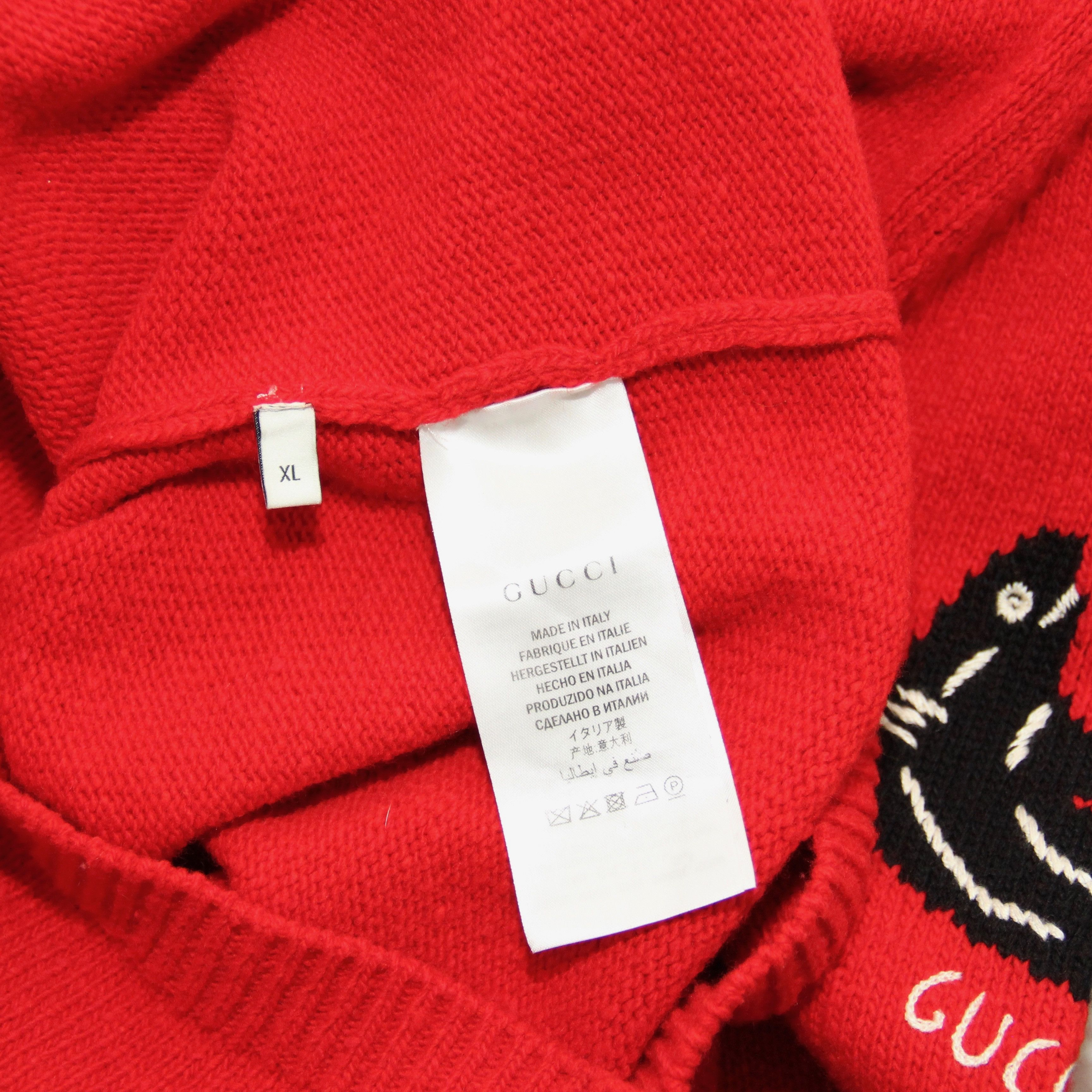 Gucci Gucci Crew neck intarsia shark jumper Size US XL / EU 56 / 4 - 5 Thumbnail