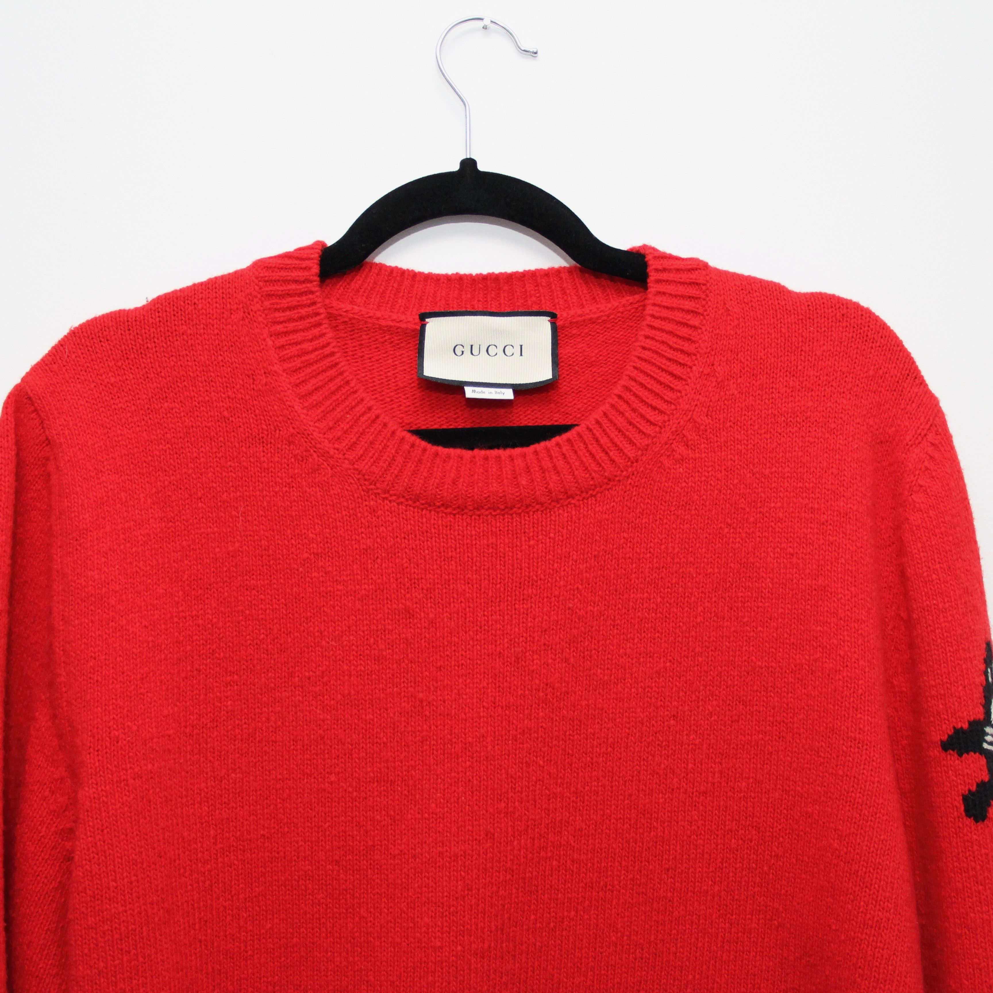 Gucci Gucci Crew neck intarsia shark jumper Size US XL / EU 56 / 4 - 7 Thumbnail