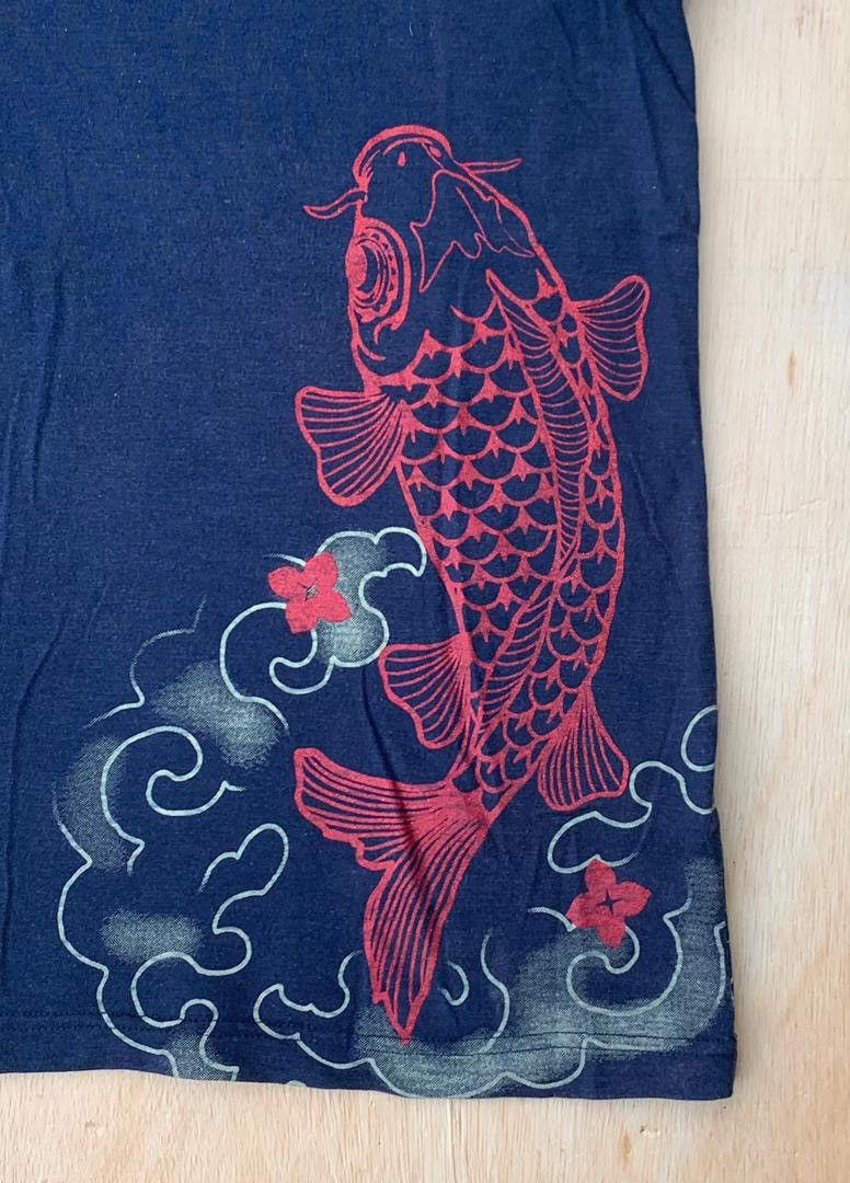 Japanese Brand × Vintage Vintage Tee D - 22 sukajan koi fish Size US L / EU 52-54 / 3 - 2 Thumbnail