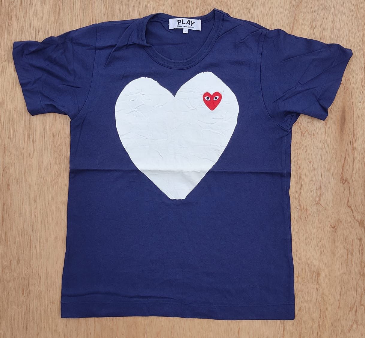 image of Vintage Tee D - 29 Comme Des Garcons in Navy, Men's (Size Large)