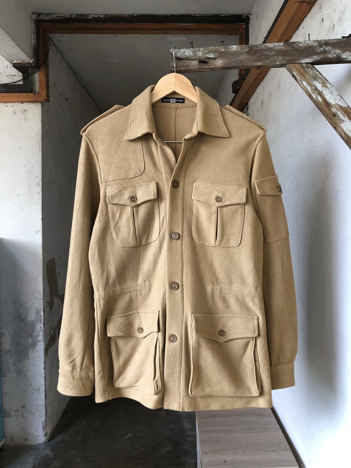 image of Faconner Avec Vous By Porter Multipocket Jackets in Brown, Men's (Size Medium)