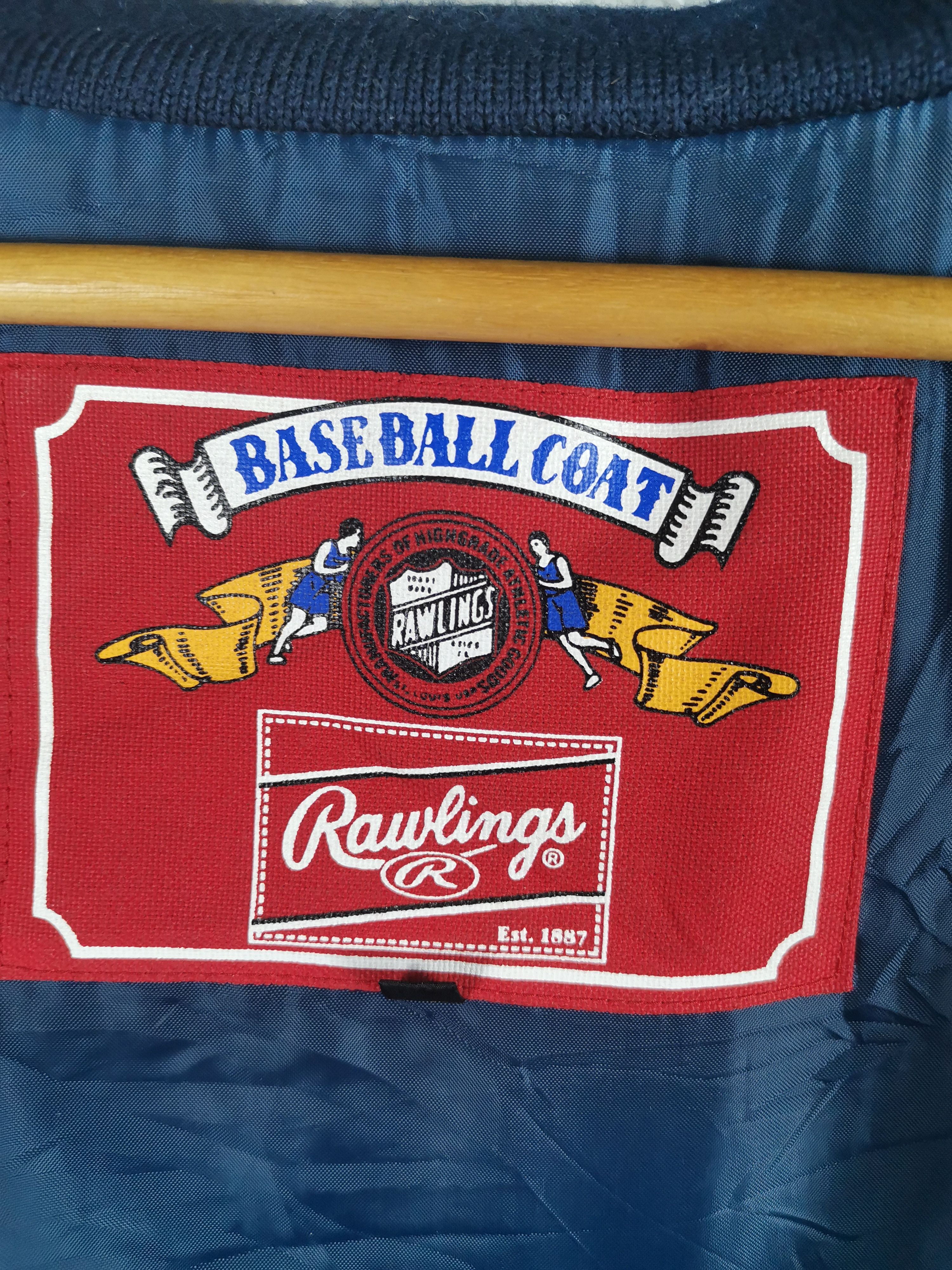 Vintage Vintage Baseball Rawlings PU Leather Varsity Jacket Size US XL / EU 56 / 4 - 8 Thumbnail
