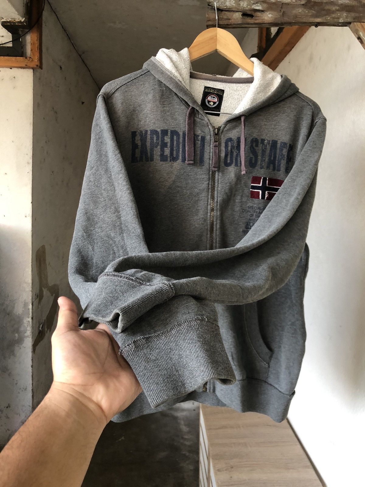 Napapijri Vintage Napapijri Zipper Sweater Hoodie Size US M / EU 48-50 / 2 - 14 Thumbnail