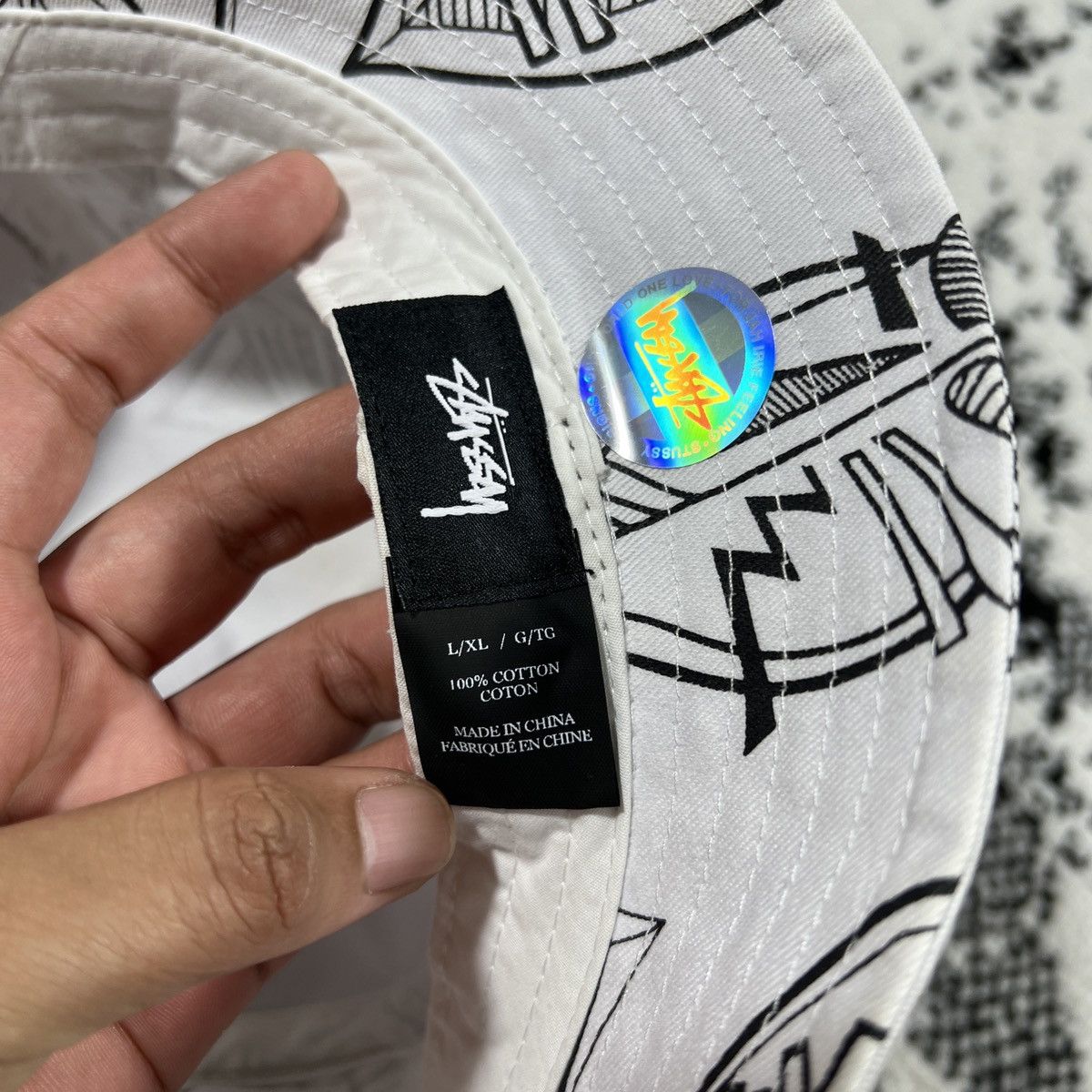 Other 2015 STUSSY ZULU BUCKET HAT IN WHITE L/XL Size ONE SIZE - 5 Thumbnail