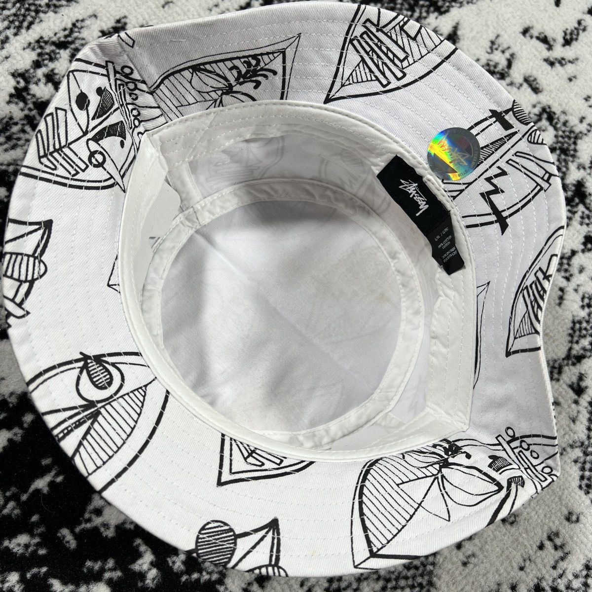 Other 2015 STUSSY ZULU BUCKET HAT IN WHITE L/XL Size ONE SIZE - 4 Thumbnail