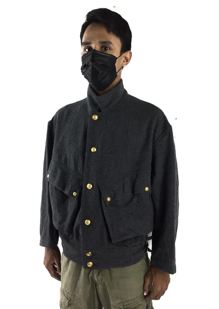 Yohji Yamamoto Iconic!!! 80s Yohji yamamoto Wool jacket Size US L / EU 52-54 / 3 - 14 Thumbnail