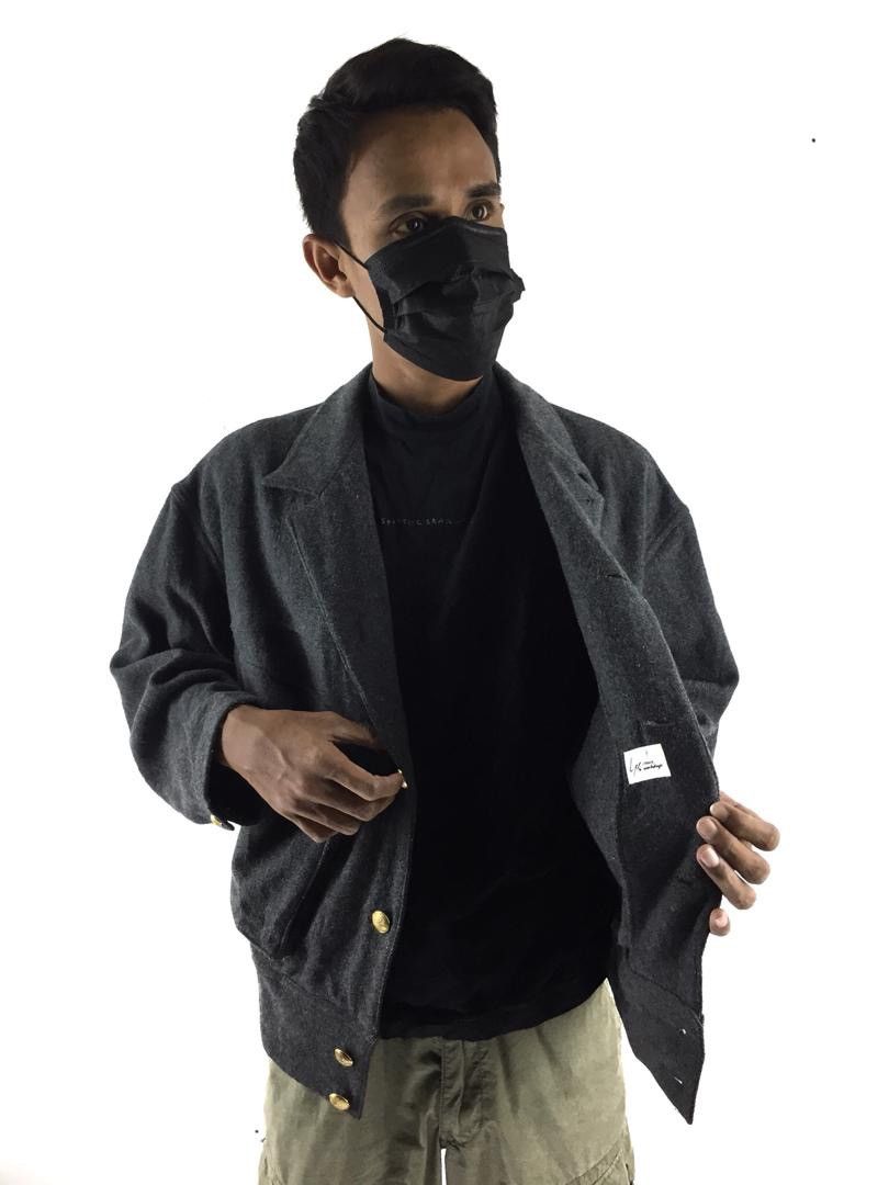 Yohji Yamamoto Iconic!!! 80s Yohji yamamoto Wool jacket Size US L / EU 52-54 / 3 - 3 Thumbnail