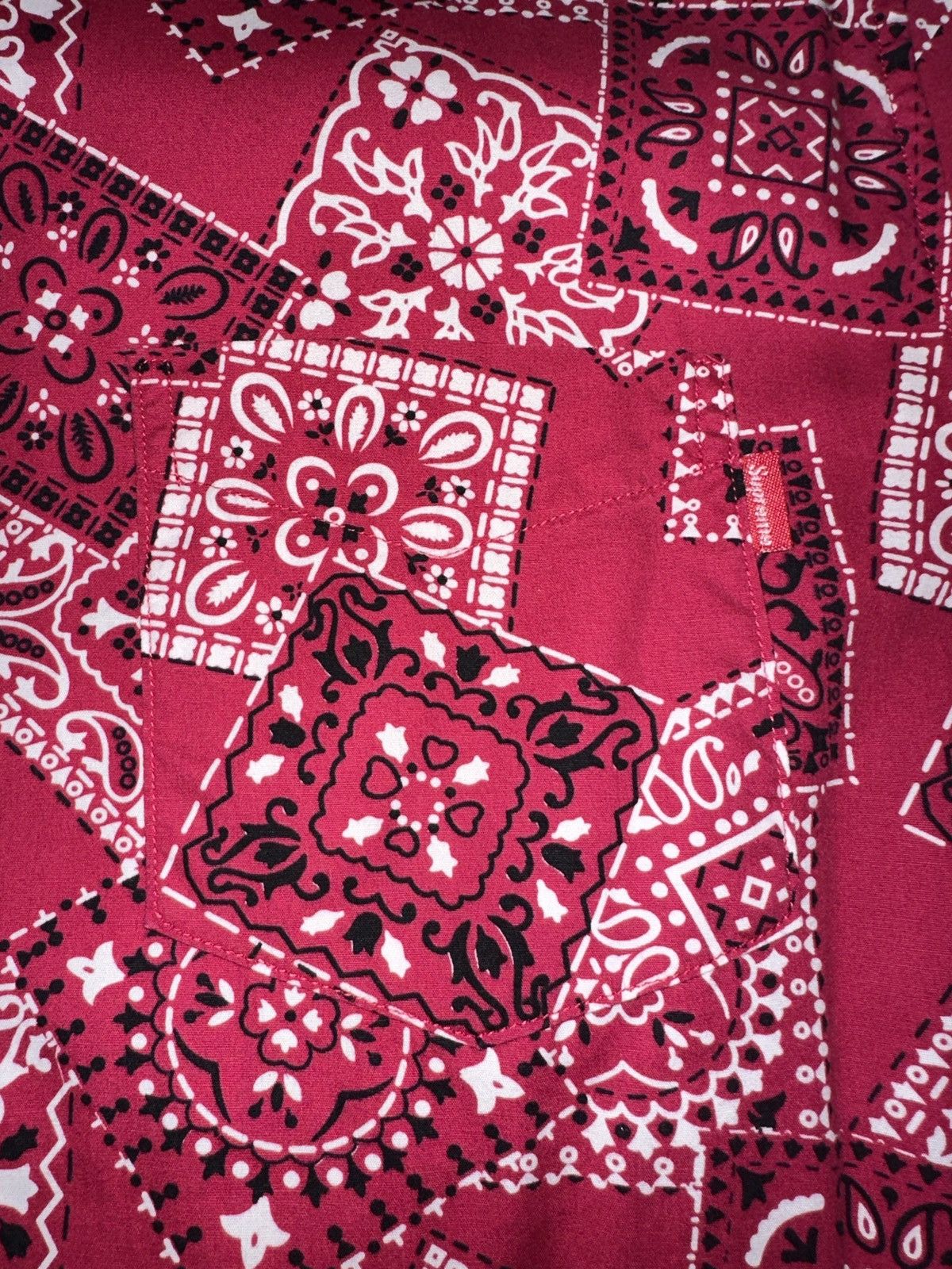 Supreme Supreme Red Paisley button up short sleeve Size US M / EU 48-50 / 2 - 3 Thumbnail