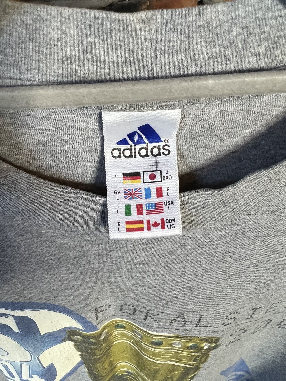Adidas × Vintage Vintage Adidas Schalke 04 German Cup Winner 2001 T Shirt Size US L / EU 52-54 / 3 - 2 Thumbnail