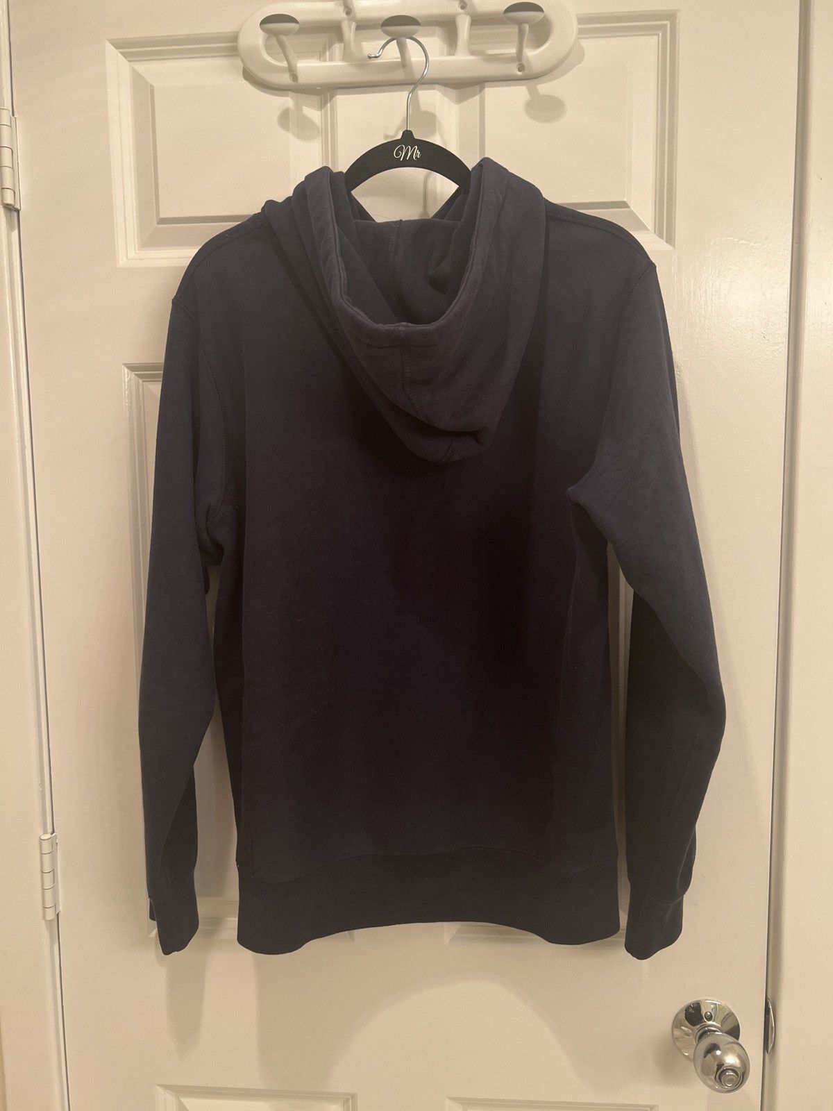 Supreme Supreme Box Logo Hoodie Navy Red FW16 Grailed