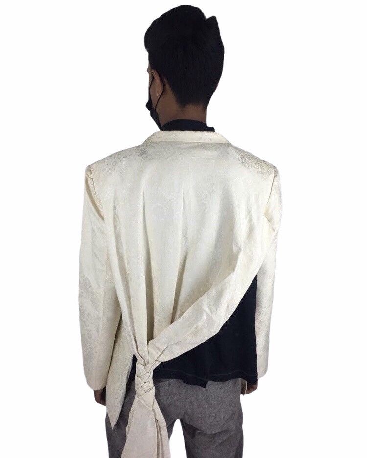Yohji Yamamoto RARE!!Yohji Yamamoto Silk Abstract jacket Size US L / EU 52-54 / 3 - 12 Thumbnail