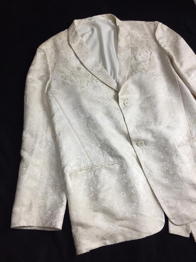 Yohji Yamamoto RARE!!Yohji Yamamoto Silk Abstract jacket Size US L / EU 52-54 / 3 - 2 Thumbnail
