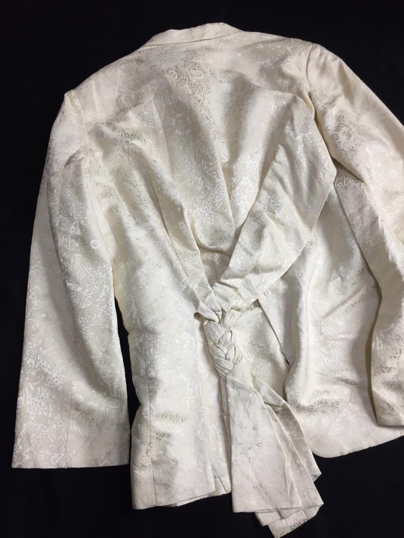 Yohji Yamamoto RARE!!Yohji Yamamoto Silk Abstract jacket Size US L / EU 52-54 / 3 - 3 Thumbnail