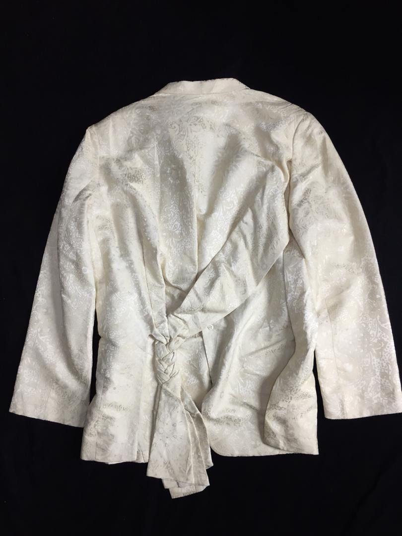 Yohji Yamamoto RARE!!Yohji Yamamoto Silk Abstract jacket Size US L / EU 52-54 / 3 - 21 Thumbnail