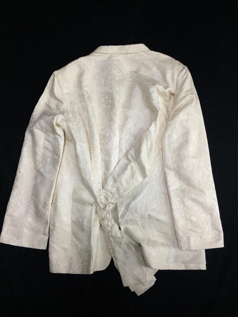 Yohji Yamamoto RARE!!Yohji Yamamoto Silk Abstract jacket Size US L / EU 52-54 / 3 - 7 Thumbnail