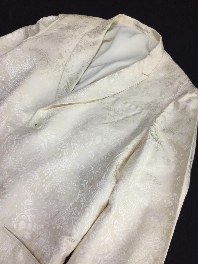 Yohji Yamamoto RARE!!Yohji Yamamoto Silk Abstract jacket Size US L / EU 52-54 / 3 - 16 Thumbnail