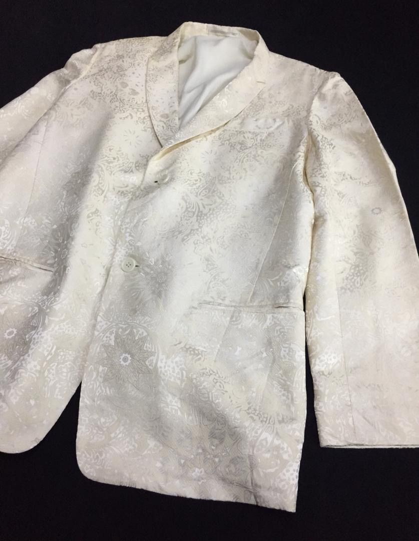 Yohji Yamamoto RARE!!Yohji Yamamoto Silk Abstract jacket Size US L / EU 52-54 / 3 - 24 Thumbnail