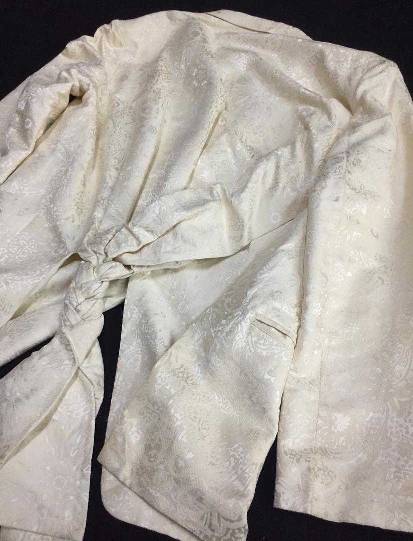 Yohji Yamamoto RARE!!Yohji Yamamoto Silk Abstract jacket Size US L / EU 52-54 / 3 - 9 Thumbnail