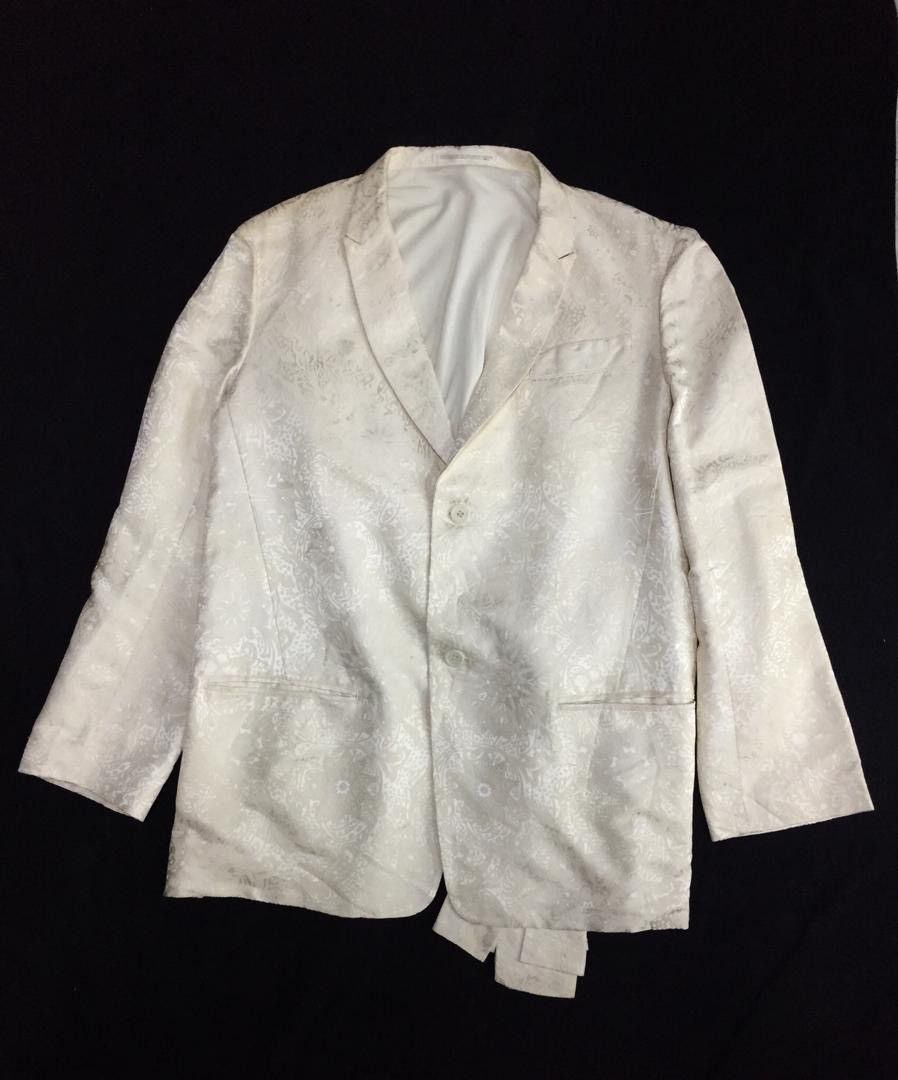 Yohji Yamamoto RARE!!Yohji Yamamoto Silk Abstract jacket Size US L / EU 52-54 / 3 - 6 Thumbnail