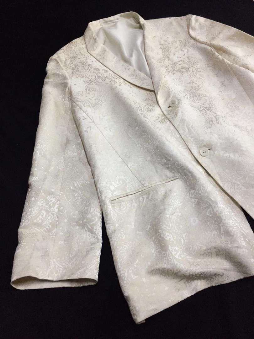 Yohji Yamamoto RARE!!Yohji Yamamoto Silk Abstract jacket Size US L / EU 52-54 / 3 - 22 Thumbnail