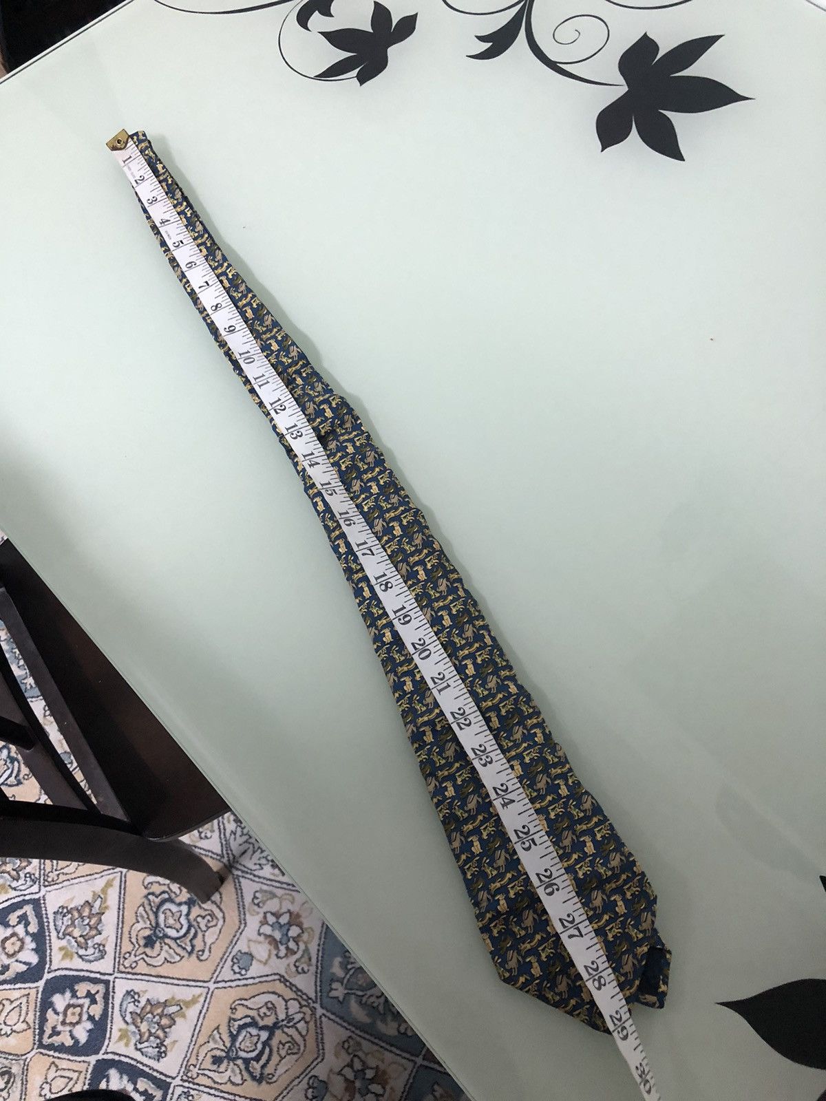 Salvatore Ferragamo Vintage Salvatore Ferragamo Full Printed Rabbit Silk Ties Size ONE SIZE - 12 Thumbnail